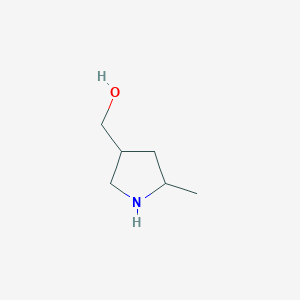 molecular formula C6H13NO B3169725 (5-Methylpyrrolidin-3-yl)methanol CAS No. 937665-89-9