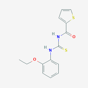 molecular formula C14H14N2O2S2 B316989 N-[(2-ethoxyphenyl)carbamothioyl]thiophene-2-carboxamide 