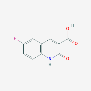 molecular formula C10H6FNO3 B3169943 6-fluoro-2-hydroxyquinoline-3-carboxylic acid CAS No. 938378-09-7