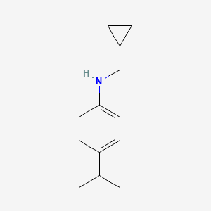 molecular formula C13H19N B3170032 N-(Cyclopropylmethyl)-4-isopropylbenzenamine CAS No. 939758-69-7