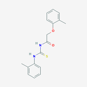 molecular formula C17H18N2O2S B317013 N-[(2-methylphenoxy)acetyl]-N'-(2-methylphenyl)thiourea 
