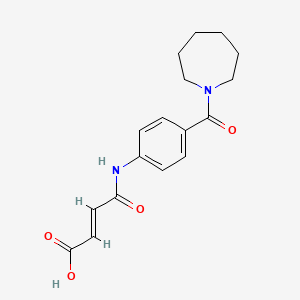 B3170151 (E)-4-[4-(1-Azepanylcarbonyl)anilino]-4-oxo-2-butenoic acid CAS No. 940472-66-2
