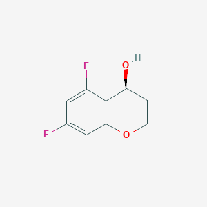 molecular formula C9H8F2O2 B3170257 (4S)-5,7-difluoro-3,4-dihydro-2H-1-benzopyran-4-ol CAS No. 942195-91-7