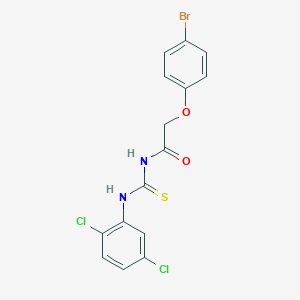 molecular formula C15H11BrCl2N2O2S B317034 2-(4-bromophenoxy)-N-[(2,5-dichlorophenyl)carbamothioyl]acetamide 