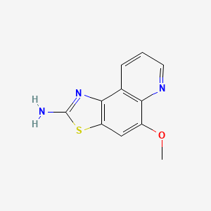 molecular formula C11H9N3OS B3170366 5-Methoxy-[1,3]thiazolo[4,5-f]quinolin-2-amine CAS No. 942850-05-7
