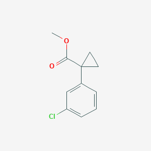 molecular formula C11H11ClO2 B3170426 Methyl 1-(3-chlorophenyl)cyclopropanecarboxylate CAS No. 943118-81-8