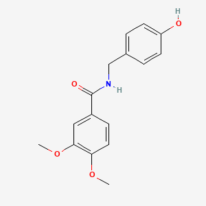 molecular formula C16H17NO4 B3170464 n-(4-Hydroxybenzyl)-3,4-dimethoxybenzamide CAS No. 943518-63-6
