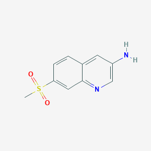 molecular formula C10H10N2O2S B3170505 7-(Methylsulfonyl)quinolin-3-amine CAS No. 944401-82-5