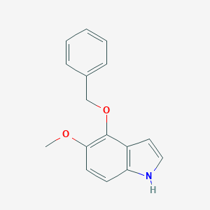 molecular formula C16H15NO2 B031706 4-(Benzyloxy)-5-methoxy-1H-indole CAS No. 2450-25-1