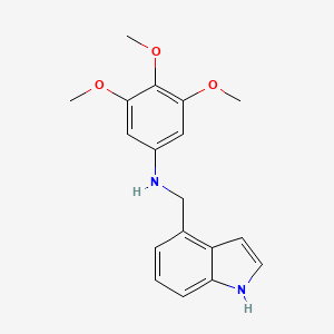 molecular formula C18H20N2O3 B3170605 N-(1H-indol-4-ylmethyl)-3,4,5-trimethoxyaniline CAS No. 944896-45-1