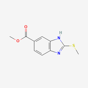 molecular formula C10H10N2O2S B3170880 methyl 2-(methylsulfanyl)-1H-1,3-benzodiazole-5-carboxylate CAS No. 946386-21-6