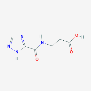 molecular formula C6H8N4O3 B317111 N-(1H-1,2,4-triazol-3-ylcarbonyl)-beta-alanine 