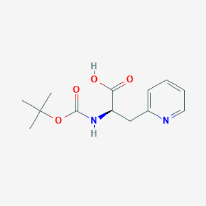 molecular formula C13H18N2O4 B031712 Boc-D-2-pyridylalanine CAS No. 98266-32-1