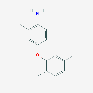 molecular formula C15H17NO B3171231 4-(2,5-Dimethylphenoxy)-2-methylaniline CAS No. 946664-46-6