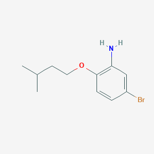 molecular formula C11H16BrNO B3171247 5-Bromo-2-(isopentyloxy)aniline CAS No. 946664-84-2