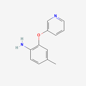 molecular formula C12H12N2O B3171621 4-Methyl-2-(3-pyridinyloxy)aniline CAS No. 946683-64-3