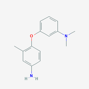 molecular formula C15H18N2O B3171806 N-[3-(4-Amino-2-methylphenoxy)phenyl]-N,N-dimethylamine CAS No. 946698-68-6