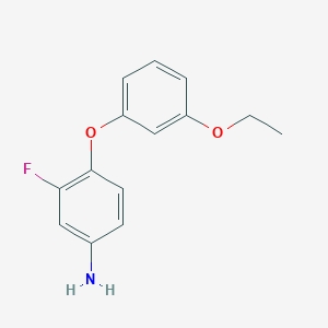 molecular formula C14H14FNO2 B3171855 4-(3-Ethoxyphenoxy)-3-fluoroaniline CAS No. 946699-31-6