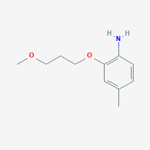 molecular formula C11H17NO2 B3172188 2-(3-Methoxypropoxy)-4-methylaniline CAS No. 946716-26-3