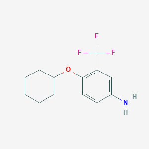 4-Cyclohexyloxy-3-(trifluoromethyl)aniline