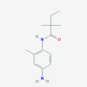 molecular formula C13H20N2O B3172673 N-(4-amino-2-methylphenyl)-2,2-dimethylbutanamide CAS No. 946736-77-2