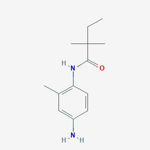 molecular formula C13H20N2O B3172673 N-(4-氨基-2-甲基苯基)-2,2-二甲基丁酰胺 CAS No. 946736-77-2