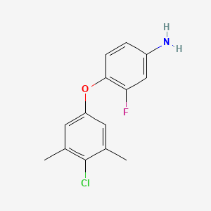 4-(4-Chloro-3,5-dimethylphenoxy)-3-fluoroaniline