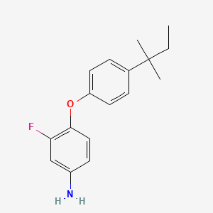 3-Fluoro-4-[4-(tert-pentyl)phenoxy]aniline