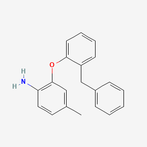 molecular formula C20H19NO B3173213 2-(2-Benzylphenoxy)-4-methylaniline CAS No. 946774-29-4