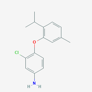 B3173300 3-Chloro-4-(2-isopropyl-5-methylphenoxy)aniline CAS No. 946775-40-2