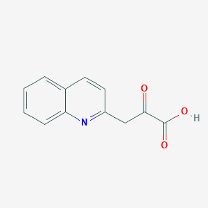 molecular formula C12H9NO3 B031735 2-氧代-3-(喹啉-2-基)丙酸 CAS No. 500293-88-9