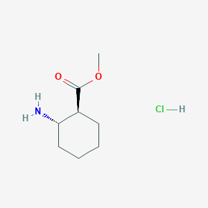 molecular formula C8H16ClNO2 B3173665 (1S,2S)-Methyl 2-aminocyclohexane carboxylate HCl CAS No. 948915-94-4