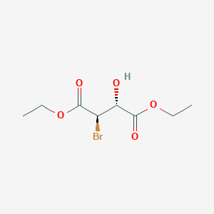 molecular formula C8H13BrO5 B031737 (2R,3R)-2-溴-3-羟基琥珀酸二乙酯 CAS No. 80640-15-9