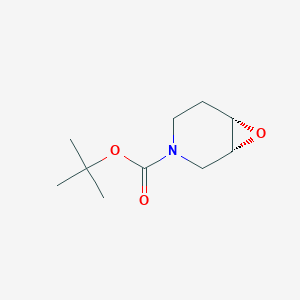 molecular formula C10H17NO3 B3174006 tert-butyl (1R,6S)-7-oxa-3-azabicyclo[4.1.0]heptane-3-carboxylate CAS No. 951766-54-4
