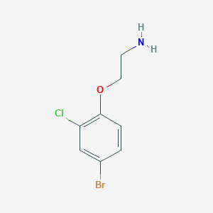 molecular formula C8H9BrClNO B3174169 2-(4-Bromo-2-chlorophenoxy)ethan-1-amine CAS No. 951914-31-1