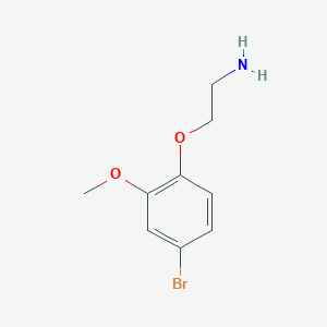 molecular formula C9H12BrNO2 B3174188 2-(4-Bromo-2-methoxy-phenoxy)-ethylamine CAS No. 951915-04-1