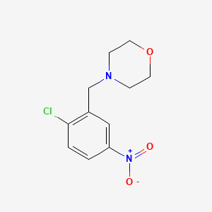 molecular formula C11H13ClN2O3 B3174253 4-(2-Chloro-5-nitrobenzyl)morpholine CAS No. 952490-82-3