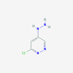 molecular formula C4H5ClN4 B3174275 3-Chloro-5-hydrazinylpyridazine CAS No. 952603-84-8
