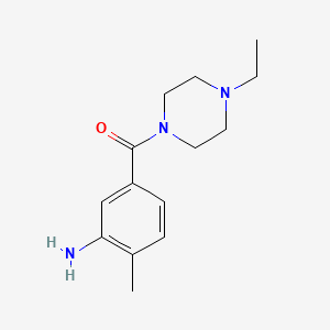 molecular formula C14H21N3O B3174413 5-[(4-Ethylpiperazin-1-YL)carbonyl]-2-methylaniline CAS No. 953735-53-0