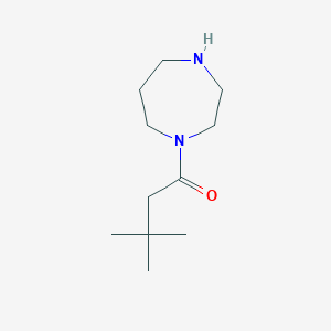 molecular formula C11H22N2O B3174423 1-(1,4-Diazepan-1-yl)-3,3-dimethylbutan-1-one CAS No. 953736-59-9