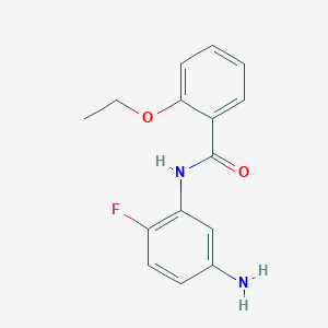 molecular formula C15H15FN2O2 B3174459 N-(5-Amino-2-fluorophenyl)-2-ethoxybenzamide CAS No. 953746-30-0
