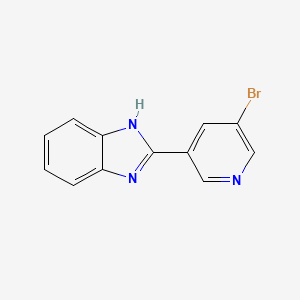 molecular formula C12H8BrN3 B3174494 2-(5-Bromopyridin-3-yl)-1H-benzo[d]imidazole CAS No. 953848-21-0