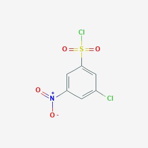 molecular formula C6H3Cl2NO4S B3174536 3-Chloro-5-nitrobenzenesulfonyl chloride CAS No. 953891-33-3
