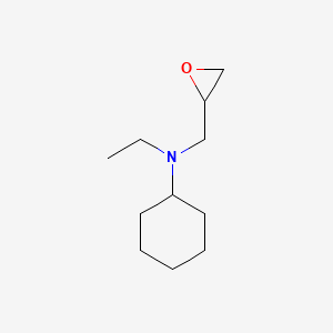 molecular formula C11H21NO B3174959 N-ethyl-N-[(oxiran-2-yl)methyl]cyclohexanamine CAS No. 954580-79-1