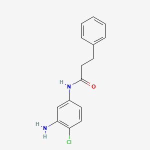 molecular formula C15H15ClN2O B3174967 N-(3-Amino-4-chlorophenyl)-3-phenylpropanamide CAS No. 954583-52-9