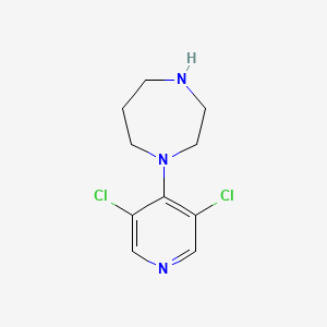 molecular formula C10H13Cl2N3 B3175018 1-(3,5-Dichloropyridin-4-YL)homopiperazine CAS No. 955378-56-0