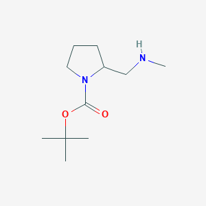 molecular formula C11H22N2O2 B3175114 tert-Butyl 2-((methylamino)methyl)pyrrolidine-1-carboxylate CAS No. 955979-19-8
