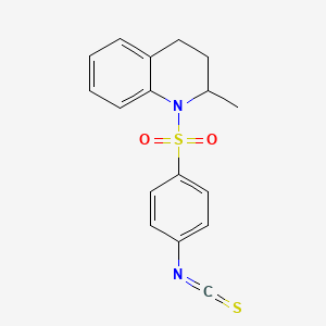 molecular formula C17H16N2O2S2 B3175337 1-[(4-Isothiocyanatophenyl)sulfonyl]-2-methyl-1,2,3,4-tetrahydroquinoline CAS No. 956576-75-3