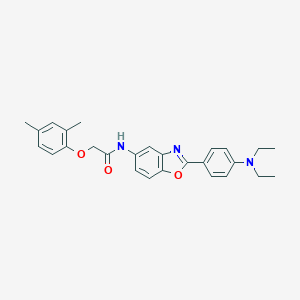 molecular formula C27H29N3O3 B317534 N-[2-[4-(diethylamino)phenyl]-1,3-benzoxazol-5-yl]-2-(2,4-dimethylphenoxy)acetamide 