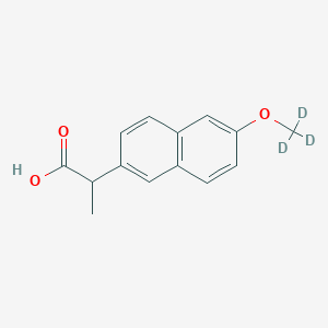 molecular formula C14H14O3 B3175639 (Rac)-O-Desmethylnaproxen-d3 CAS No. 958293-79-3